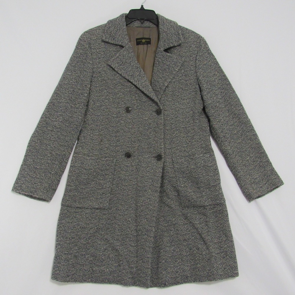 Luciano Barbera Women's Brown Long Sport Jacket Coat 100% Cupro